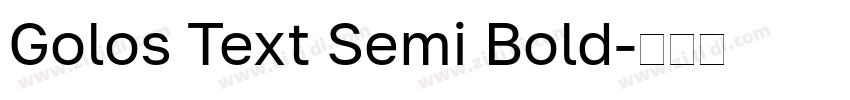 Golos Text Semi Bold字体转换